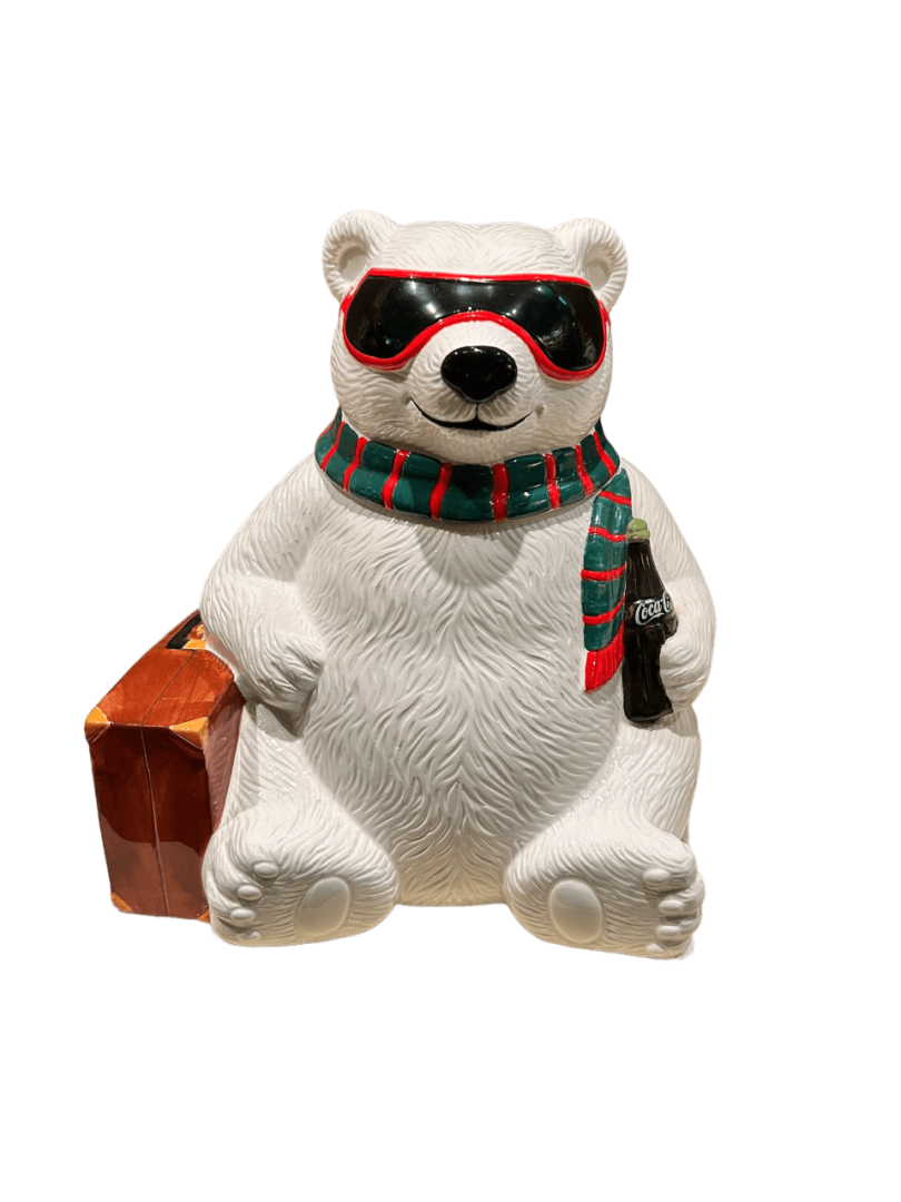 coca cola polar bear cookie jar polar bear cookie jar collectible kitchen kitchen accessory 1